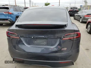 2023 Tesla Model X Plaid with VIN 7SAXCBE62PF405922, listed as a Copart auction lot 53826915 with 1,358 mi miles and Salvage Title. Bid and sale history available at DreamBid. Image 6.
