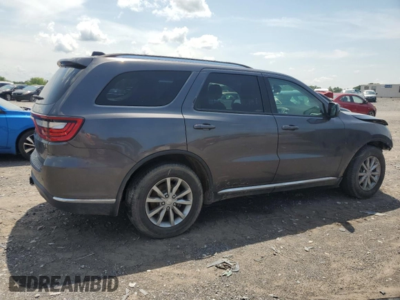 2017 Dodge Durango SXT with VIN 1C4RDHAG9HC860026, listed as a Copart auction lot 59656105 with 130,452 mi miles and Salvage title. Bid and sale history available at DreamBid. Image 3.