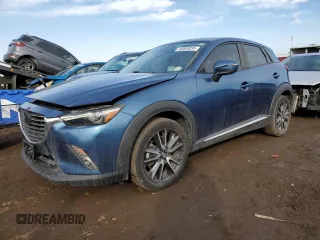 2018 Mazda CX-3 Grand Touring z VIN JM1DKFD75J0321653, wystawiony jako Copart lot #46069935 z przebiegiem 37 989 mil mil oraz Szkody całkowita. Historia ofert i sprzedaży dostępna na DreamBid. Obrazek 1.