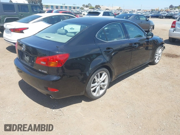 2006 Lexus IS 250 with VIN JTHBK262X65013159, listed as a IAAI auction lot 42360207 with 163,427 mi miles and . Bid and sale history available at DreamBid. Image 4.