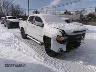 2021 GMC Canyon 4WD Elevation with VIN 1GTG6CEN1M1264427, listed as a IAAI auction lot 41596944 with 16,042 mi miles and . Bid and sale history available at DreamBid. Image 1.