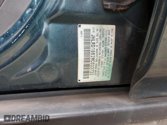 1998 Honda CR-V EX with VIN JHLRD1862WC033733, listed as a Copart auction lot 74044054 with 250,742 mi miles and Salvage Title. Bid and sale history available at carsss.com. Image 13.
