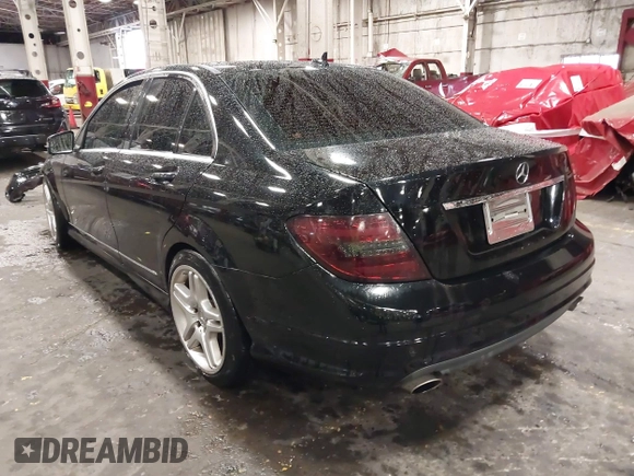 2011 Mercedes-Benz C 300 Sport with VIN WDDGF8BB2BR169791, listed as a IAAI auction lot 41846556 with 120,630 mi miles and . Bid and sale history available at DreamBid. Image 3.