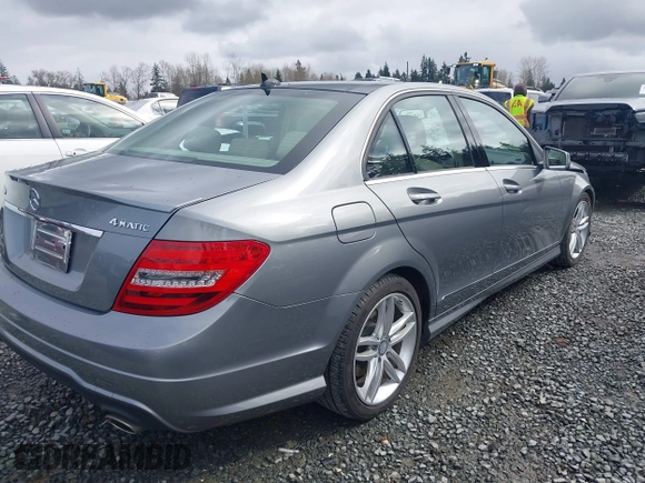 2012 Mercedes-Benz C-Class C 300 Sport with VIN WDDGF8BB6CR226429, listed as a IAAI auction lot 41934294 with 70,696 mi miles. Bid and sale history available at carsss.com. Image 4.