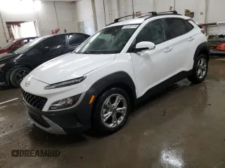 2023 Hyundai Kona SEL with VIN KM8K6CABXPU041341, listed as a Copart auction lot 50130115 with 32,024 mi miles and Salvage Title. Bid and sale history available at DreamBid. Image 1.
