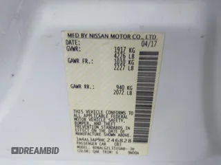 2017 Nissan Altima SR z VIN 1N4AL3AP9HC246828, wystawiony jako IAAI lot #41137292 z przebiegiem 132 851 mil mil oraz . Historia ofert i sprzedaży dostępna na DreamBid. Obrazek 9.