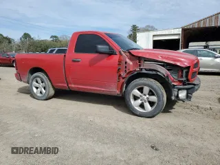 2013 Ram 1500 Express with VIN 3C6JR6AT5DG505546, listed as a Copart auction lot 46169015 with 169,223 mi miles and Salvage title. Bid and sale history available at DreamBid. Image 4.