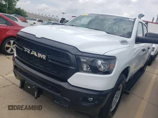 2024 Ram 1500 Tradesman with VIN 1C6RRFGG4RN221918, listed as a IAAI auction lot 42854261 with 51 mi miles and . Bid and sale history available at DreamBid. Image 1.