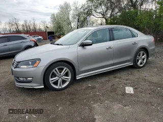 2014 Volkswagen Passat SEL Premium with VIN 1VWCN7A36EC065793, listed as a Copart auction lot 51857685 with 147,304 mi miles and Salvage title. Bid and sale history available at DreamBid. Image 1.