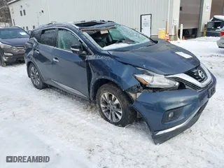 2015 Nissan Murano S with VIN 5N1AZ2MH9FN257221, listed as a IAAI auction lot 41292688 with 138,207 mi miles. Bid and sale history available at carsss.com. Image 1.