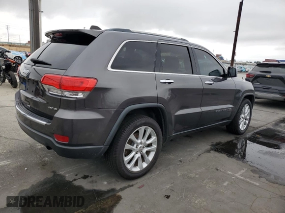 2017 Jeep Grand Cherokee Limited with VIN 1C4RJEBG8HC617099, listed as a Copart auction lot 59698505 with 79,154 mi miles and Salvage title. Bid and sale history available at DreamBid. Image 3.