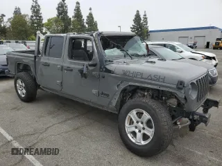 2020 Jeep Gladiator Sport S z VIN 1C6HJTAG6LL193553, wystawiony jako Copart lot #55638915 z przebiegiem 84 600 mil mil oraz Szkoda całkowita • Salvage title. Historia ofert i sprzedaży dostępna na DreamBid. Obrazek 4.