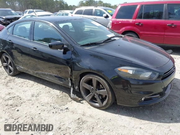 2014 Dodge Dart SXT with VIN 1C3CDFBB9ED802506, listed as a IAAI auction lot 41748280 with 99,324 mi miles. Bid and sale history available at carsss.com. Image 1.