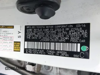 2016 Toyota Prius Two with VIN JTDKBRFU3G3516895, listed as a IAAI auction lot 41720956 with 234,879 mi miles and . Bid and sale history available at DreamBid. Image 9.