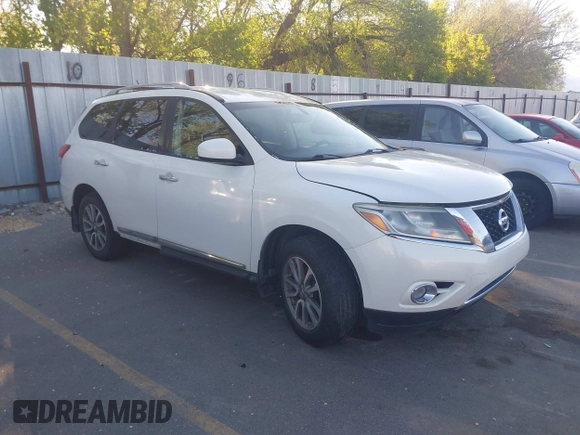 2014 Nissan Pathfinder SL z VIN 5N1AR2MM7EC687692, wystawiony jako IAAI lot #42213759 z przebiegiem 175 209 mil mil oraz . Historia ofert i sprzedaży dostępna na DreamBid. Obrazek 1.
