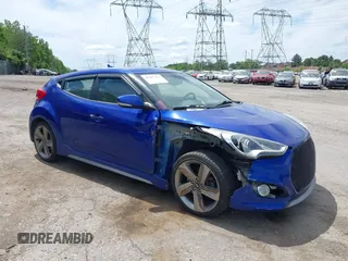 2013 Hyundai Veloster Turbo with VIN KMHTC6AE5DU095540, listed as a IAAI auction lot 42302375 with 97,401 mi miles and . Bid and sale history available at DreamBid. Image 1.