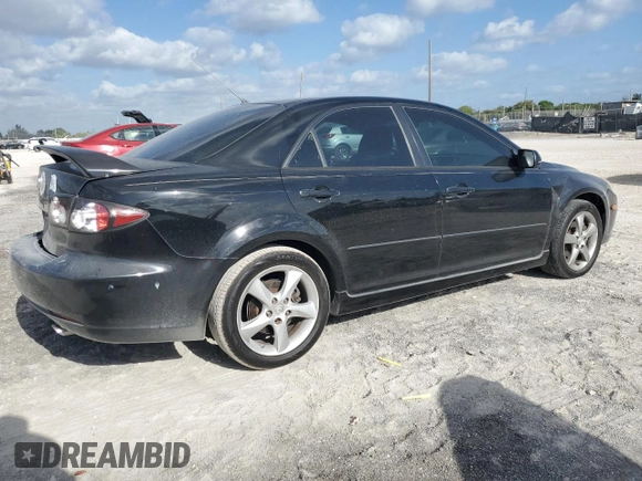 2008 Mazda 6 i Sport VE with VIN 1YVHP80C185M05834, listed as a Copart auction lot 55316975 with 224,431 mi miles and Salvage Title. Bid and sale history available at DreamBid. Image 3.