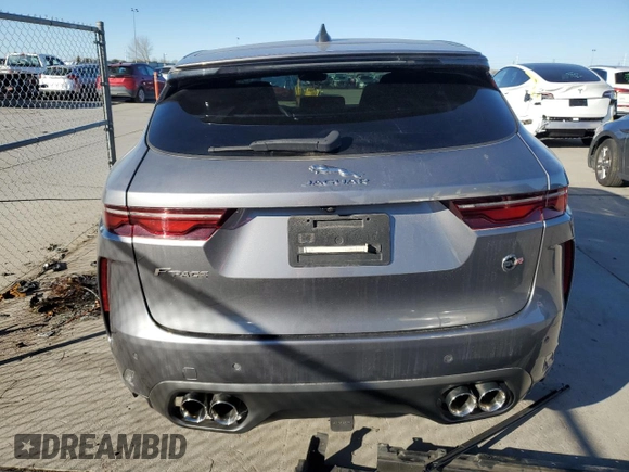 2021 Jaguar F-Pace SVR с VIN SADCZ2EE3MA681181, выставлен на аукционе Copart как лот 44236035 с пробегом 21 897 миль миль и Списание • Salvage title. История ставок и продаж доступна на DreamBid. Изображение 6.