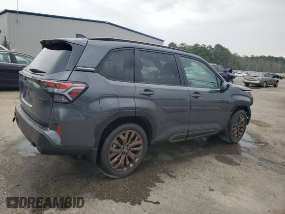 2025 Subaru Forester Special Sports z VIN JF2SLDHC9SH486755, wystawiony jako Copart lot #55978925 z przebiegiem 1 849 mil mil oraz Szkoda całkowita • Salvage title. Historia ofert i sprzedaży dostępna na DreamBid. Obrazek 3.