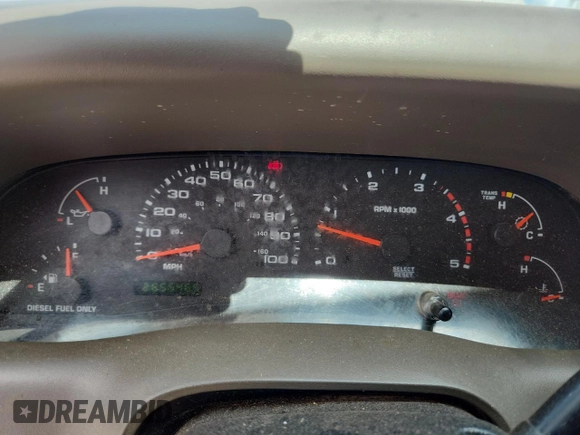 2002 Ford F-250 XL with VIN 1FTNW20F32EA27266, listed as a Copart auction lot 63110855 with 265,546 mi miles and Salvage title. Bid and sale history available at DreamBid. Image 9.