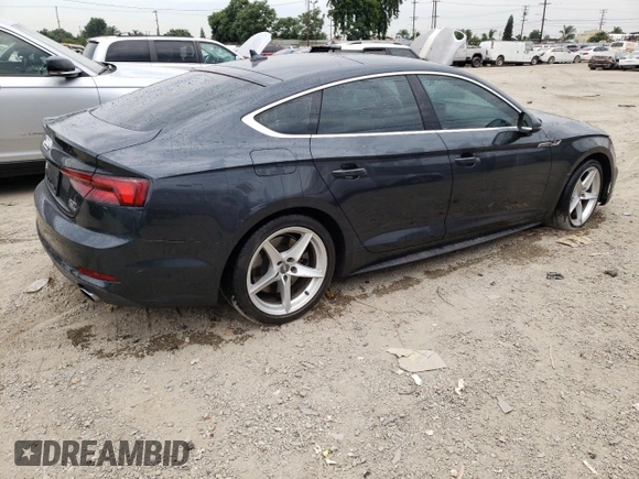 2018 Audi A5 Sportback Premium with VIN WAUDNCF52JA016930, listed as a Copart auction lot 65779724 with 66,070 mi miles and Salvage Title. Bid and sale history available at carsss.com. Image 3.