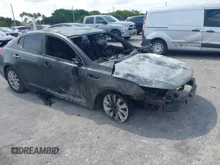 2014 Kia Optima EX z VIN 5XXGN4A78EG348086, wystawiony jako IAAI lot #42132729 z przebiegiem Nie podano mil oraz . Historia ofert i sprzedaży dostępna na DreamBid. Obrazek 1.