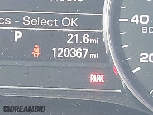2015 Audi A8 L 4.0T with VIN WAU32AFD2FN033629, listed as a IAAI auction lot 41448956 with 120,364 mi miles. Bid and sale history available at carsss.com. Image 16.