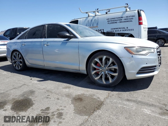 2015 Audi A6 with VIN WAUGFBFC5FN020229, listed as a Copart auction lot 54831315 with Not provided miles and Salvage title. Bid and sale history available at DreamBid. Image 4.