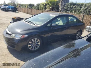 2010 Honda Civic Sdn EX with VIN 2HGFA1F86AH504349, listed as a Copart auction lot 50058915 with 127,619 mi miles and Salvage Title. Bid and sale history available at carsss.com. Image 1.