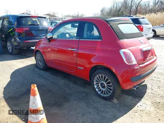2012 FIAT 500 Gucci with VIN 3C3CFFER7CT343549, listed as a IAAI auction lot 41758660 with 91,786 mi miles. Bid and sale history available at carsss.com. Image 3.