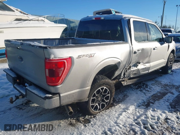 2022 Ford F-150 XL with VIN 1FTFW1E50NFC11206, listed as a IAAI auction lot 41328837 with 48,881 mi miles and . Bid and sale history available at DreamBid. Image 4.