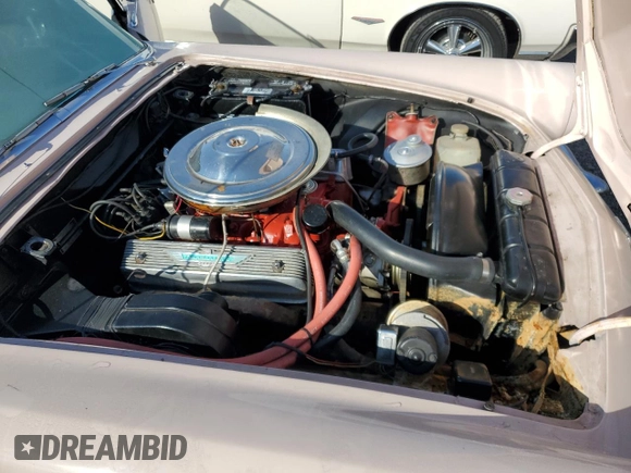 1957 Ford Thunderbird with VIN D7FH309658, listed as a Copart auction lot 75299494 with 50,865 mi miles and Salvage Title. Bid and sale history available at DreamBid. Image 11.