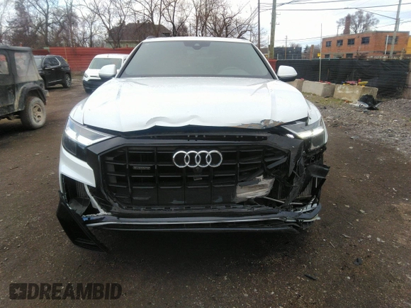2021 Audi Q8 Premium Plus with VIN WA1EVAF11MD005634, listed as a IAAI auction lot 41919643 with 36,392 mi miles. Bid and sale history available at carsss.com. Image 6.