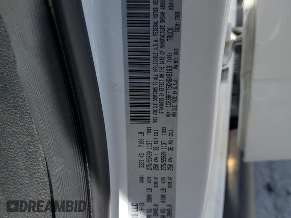 2019 Ram 1500 Big Horn/Lone Star with VIN 1C6SRFFT5KN649163, listed as a Copart auction lot 48713265 with 91,319 mi miles and Salvage Title. Bid and sale history available at carsss.com. Image 12.