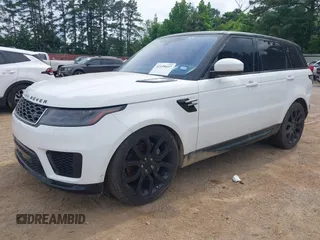 2018 Land Rover Range Rover Sport HSE with VIN SALWR2RV2JA402794, listed as a IAAI auction lot 42158437 with 106,360 mi miles. Bid and sale history available at carsss.com. Image 2.