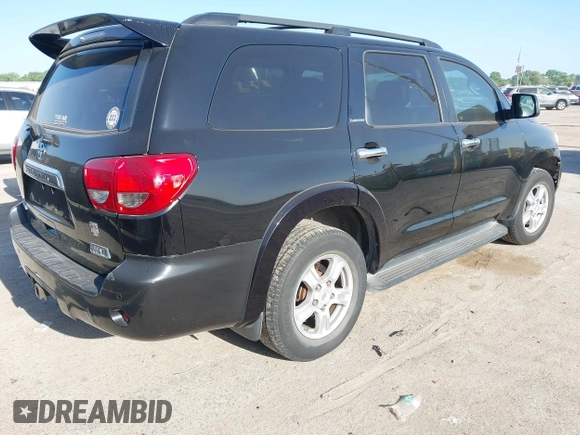 2008 Toyota Sequoia Limited with VIN 5TDZY68A28S011655, listed as a IAAI auction lot 42010093 with 356,580 mi miles and . Bid and sale history available at DreamBid. Image 4.