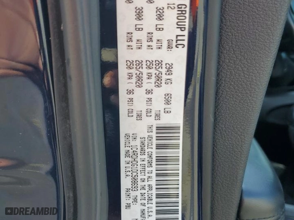2013 Dodge Durango Crew with VIN 1C4RDHDG1DC508693, listed as a Copart auction lot 50522395 with 169,219 mi miles and Salvage Title. Bid and sale history available at carsss.com. Image 13.