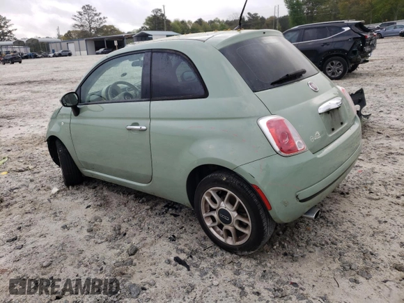 2015 FIAT 500 Pop with VIN 3C3CFFAR4FT609880, listed as a Copart auction lot 50379645 with 156,246 mi miles and Salvage Title. Bid and sale history available at carsss.com. Image 2.