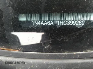 2017 Nissan Maxima SV with VIN 1N4AA6AP1HC399260, listed as a IAAI auction lot 41256181 with 121,427 mi miles and . Bid and sale history available at DreamBid. Image 9.