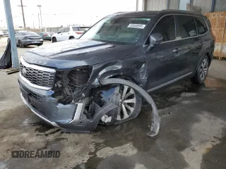 2020 Kia Telluride S with VIN 5XYP64HC7LG006959, listed as a Copart auction lot 55850595 with 74,974 mi miles and Salvage title. Bid and sale history available at DreamBid. Image 1.
