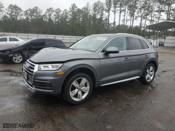 2018 Audi Q5 Premium Plus with VIN WA1BNAFY5J2209439, listed as a Copart auction lot 45552395 with 52,072 mi miles and Salvage Title. Bid and sale history available at carsss.com. Image 1.