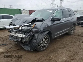 2021 Honda Pilot Touring 8-Passenger with VIN 5FNYF5H91MB023571, listed as a Copart auction lot 81325294 with Not Provided miles and Salvage Title. Bid and sale history available at DreamBid. Image 1.