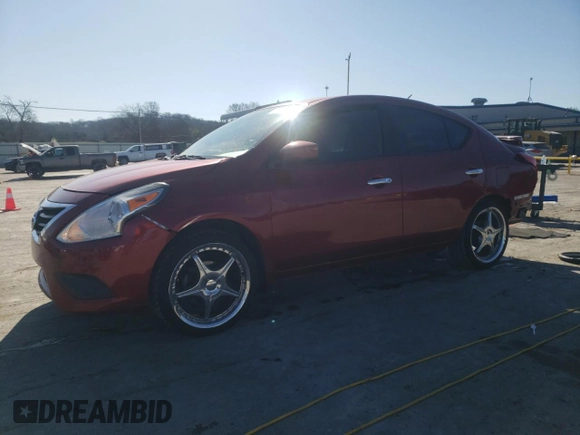2016 Nissan Versa SV with VIN 3N1CN7AP4GL911533, listed as a Copart auction lot 50102825 with 126,072 mi miles and Salvage Title. Bid and sale history available at carsss.com. Image 1.