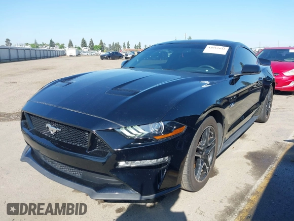 2019 Ford Mustang GT with VIN 1FA6P8CF5K5181483, listed as a IAAI auction lot 42012641 with 23,317 mi miles. Bid and sale history available at carsss.com. Image 18.