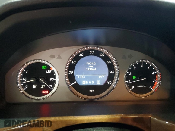 2012 Mercedes-Benz GLK 350 with VIN WDCGG8HB7CF740851, listed as a Copart auction lot 55595085 with 132,064 mi miles and Salvage Title. Bid and sale history available at DreamBid. Image 9.