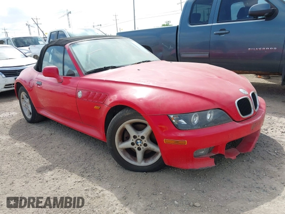 1998 BMW 3 Series Z3 2.8 with VIN 4USCJ3337WLB63900, listed as a IAAI auction lot 42485098 with Not provided miles and . Bid and sale history available at DreamBid. Image 1.