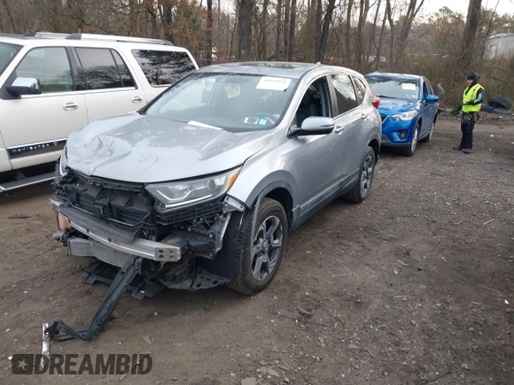 2017 Honda CR-V EX-L with VIN 5J6RW2H89HL004645, listed as a IAAI auction lot 41893026 with 54,191 mi miles. Bid and sale history available at carsss.com. Image 2.