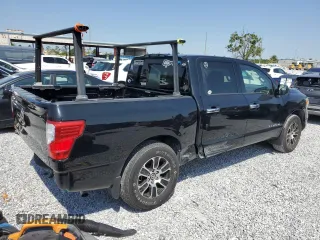 2021 Nissan Titan SV with VIN 1N6AA1EE9MN524930, listed as a Copart auction lot 52069845 with 44,280 mi miles and Salvage Title. Bid and sale history available at DreamBid. Image 3.