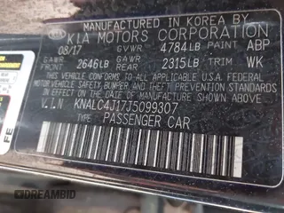 2018 Kia Cadenza Premium with VIN KNALC4J17J5099307, listed as a IAAI auction lot 41925008 with 118,474 mi miles. Bid and sale history available at carsss.com. Image 9.