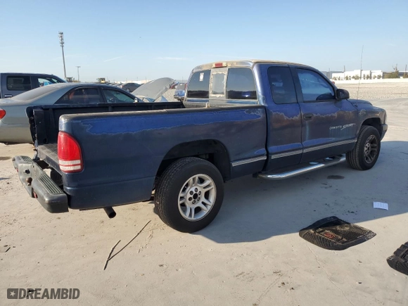 2001 Dodge Dakota with VIN 1B7GL22X71S342417, listed as a Copart auction lot 47163065 with 289,225 mi miles and Salvage Title. Bid and sale history available at carsss.com. Image 3.